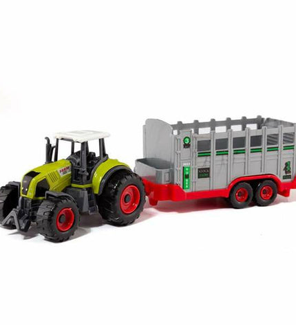 Moltó 1:50 scale toy tractor, detailed plastic farm vehicle for children, with bright yellow and black coloring.