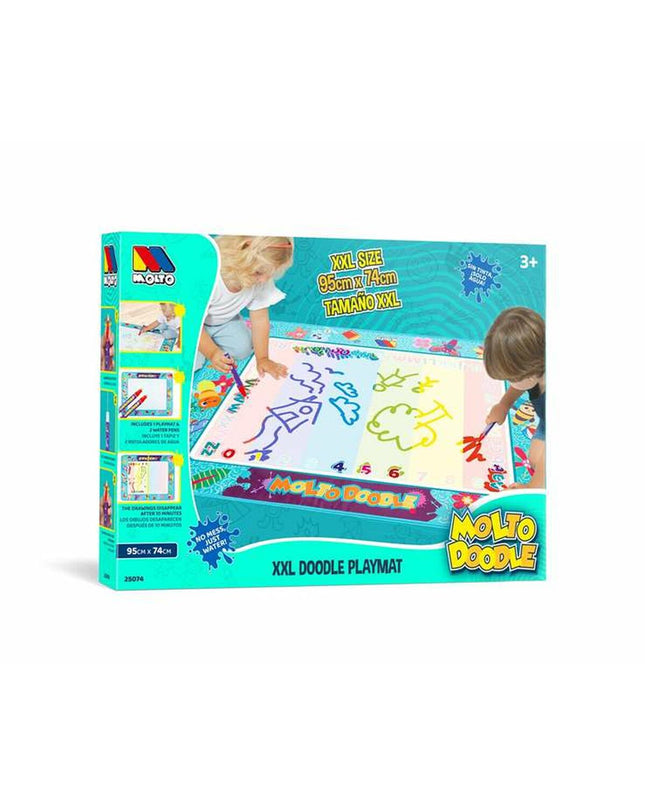 Moltó Magisch Schoolbord, plastic toy for creative activities, featuring colorful markers and drawing surface.