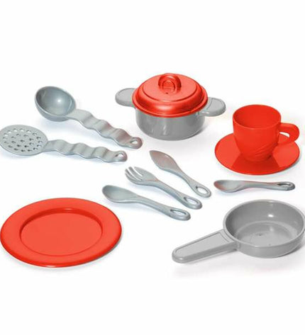 Moltó toy kitchen set with stove, sink, and countertop in a compact design, perfect for imaginative play.