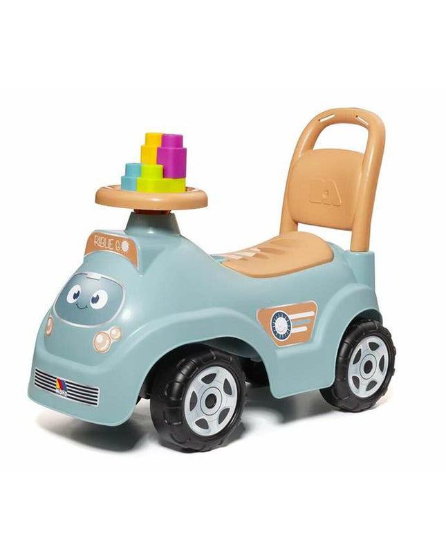 Moltó three-wheeled toy scooter suitable for outdoor play, featuring colorful design and sturdy construction for children.