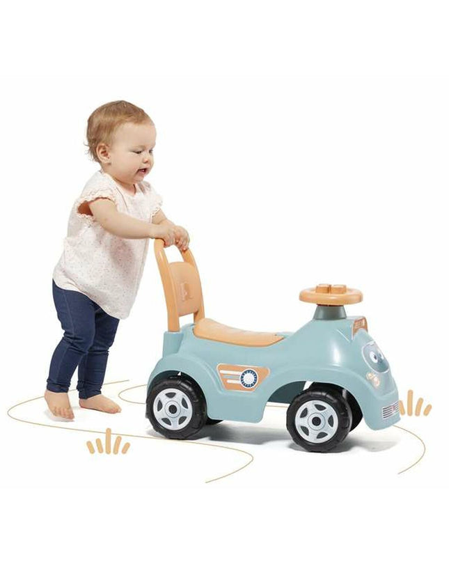 Moltó driewieler speelgoed voor kinderen, kleurrijk en stevig met houten frame en veiligheidshandvatten, geschikt voor buitengebruik.
