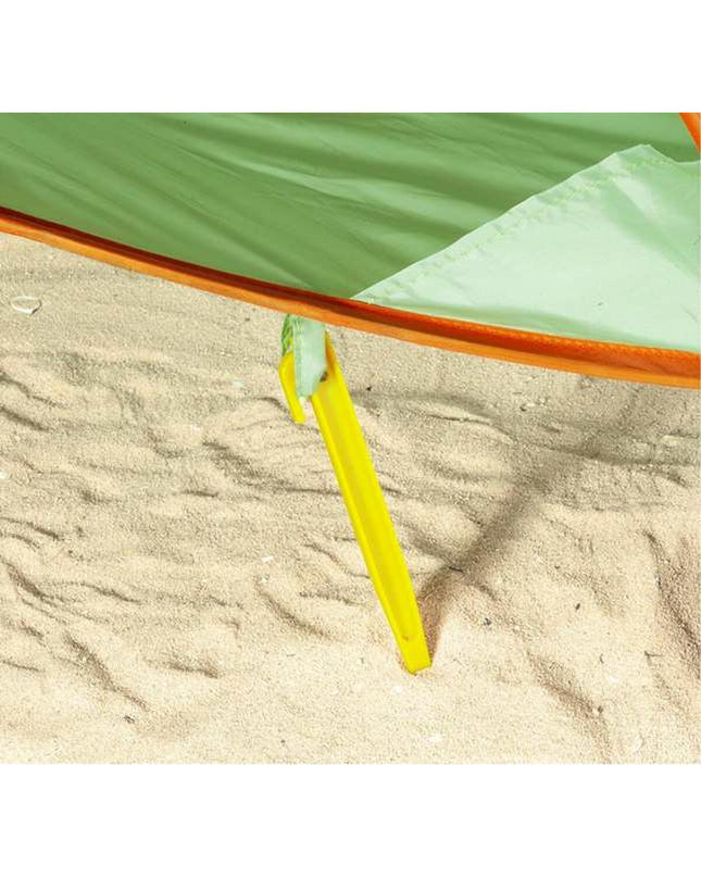Molto kinderstrandtent with built-in pierenbad for outdoor fun, suitable for camping and outdoor activities.