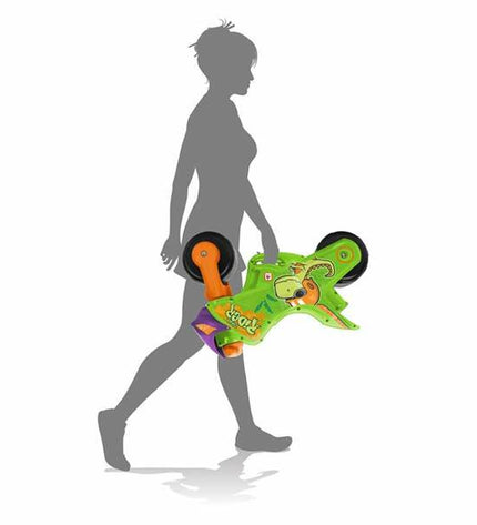 Injusa Loopmotor toy scooter for outdoor play, colorful plastic design with handlebars and wheels, suitable for children.