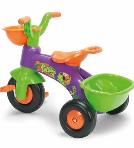 Paw Patrol DinoRider toy bike, colorful plastic ride-on with character details, designed for kids' outdoor play and imaginative fun.