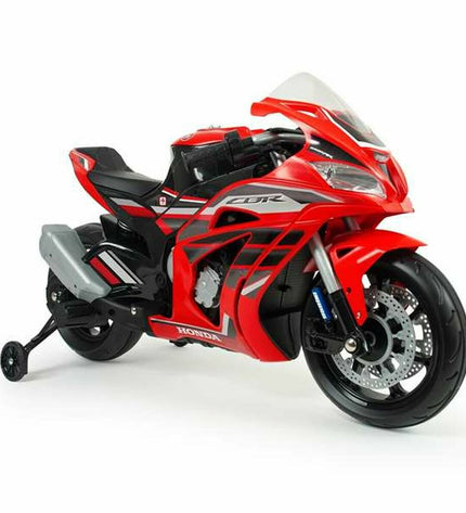 Injusa Honda CBR motorbike toy, detailed plastic motorcycle for children, in red with black accents, realistic design.