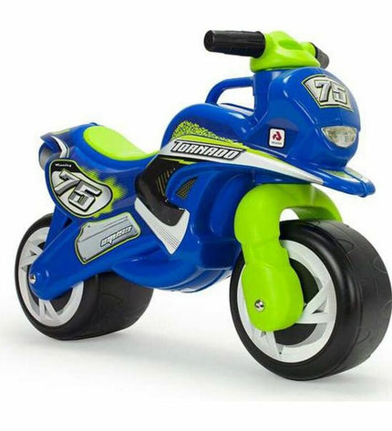 Injusa Tundra Tornado Groot motorfiets speelgoed voor kinderen van 18 maanden en ouder, blauw met zwarte details, speelgoedvoertuig