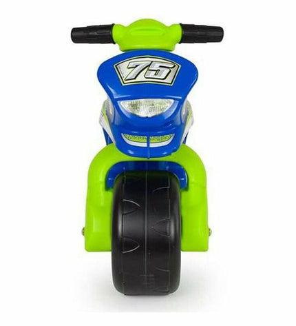 Injusa Tundra Tornado Groot toy motorcycle for children over 18 months, featuring colorful plastic body and realistic design.