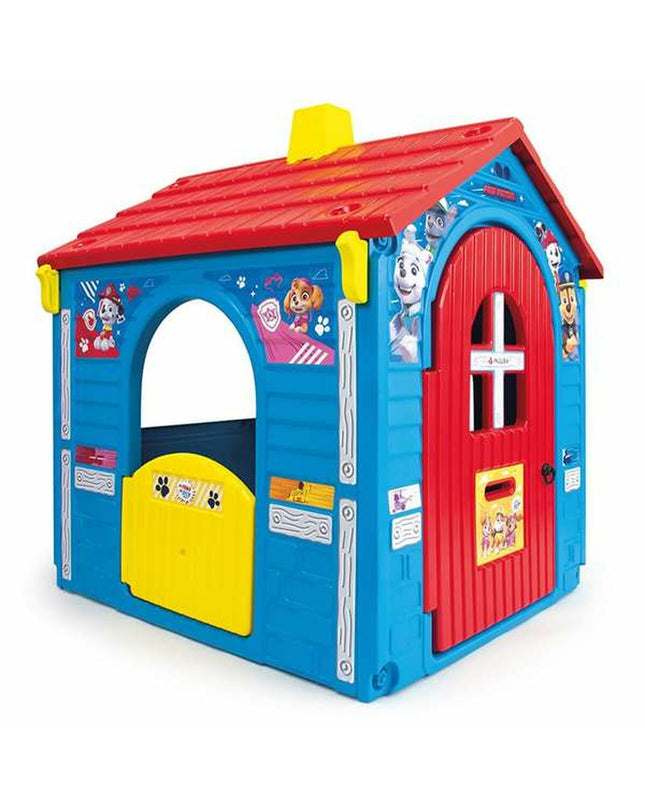 Colorful Paw Patrol toy playhouse for children, measuring 109 x 98 x 124 cm, perfect for outdoor play and imaginative fun.