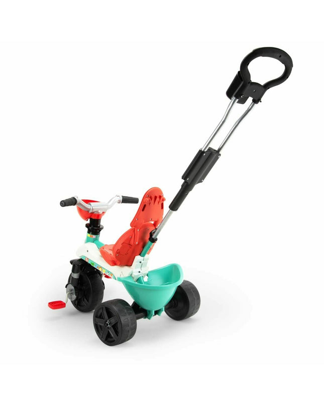 Colorful Injusa tricycle for children, measuring 102 x 45.5 x 95 cm, designed for outdoor play and active fun.