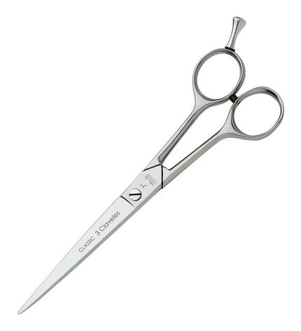Dog grooming scissors by 3 Claveles, 15.5 cm, with sharp blades for precise pet grooming, suitable for trimming dog hair.