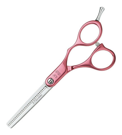 Dog grooming scissors from 3 Claveles, 13.9 cm, with sharp blades and ergonomic handle for precise pet grooming.