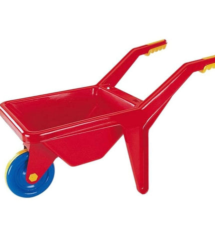 AVC Kruiwagen AVC5010 toy wheelbarrow with 63x34x30 cm size, suitable for outdoor play and children's games.