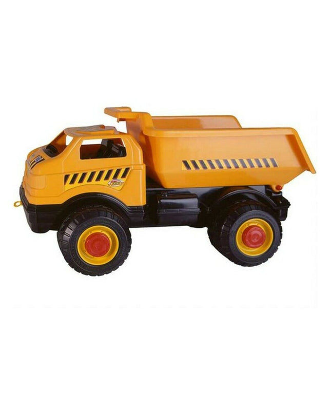 AVC Kiepwagen toy vehicle in red with black wheels, measuring 82x42x43 cm, suitable for children’s play and games.