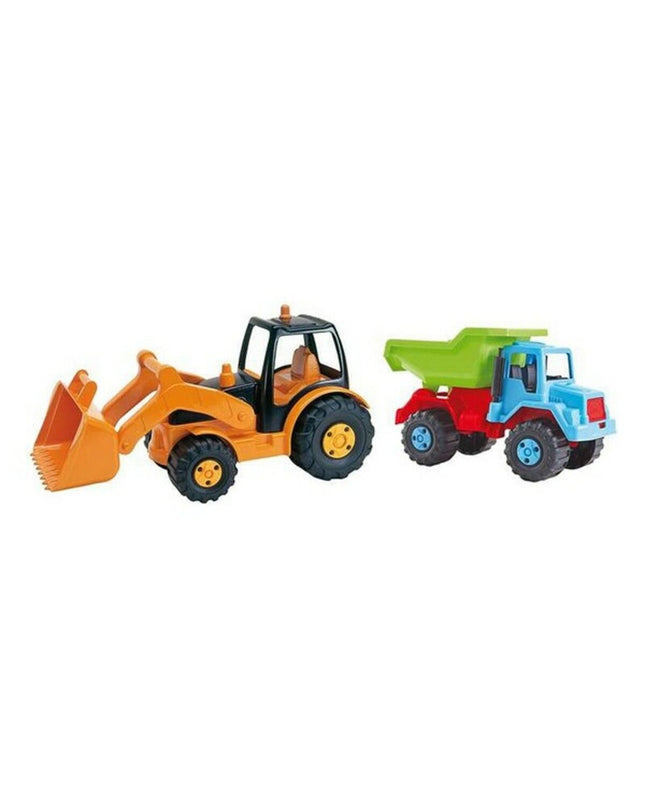 AVC Kiepwagen toy truck with excavator arm, detailed plastic construction, suitable for children, part of vehicles and games collection