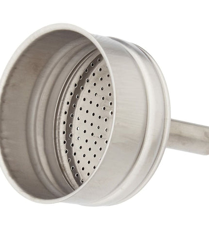Valira Isabella 4-tot staal Italiaanse koffiepot with stainless steel finish, designed for brewing 4 cups of coffee.