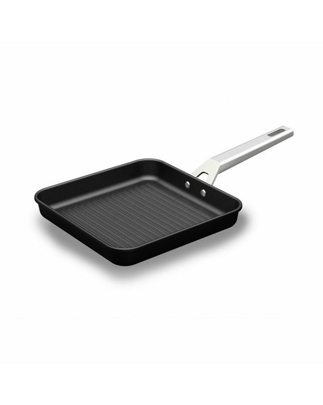 Valira Aire 23x23 cm black aluminum pan for cooking and kitchen use, featuring a sleek, durable design.