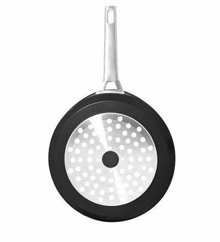 Valira 4643/25 black aluminium frying pan with 26 cm diameter, ideal for home cooking and kitchen use.