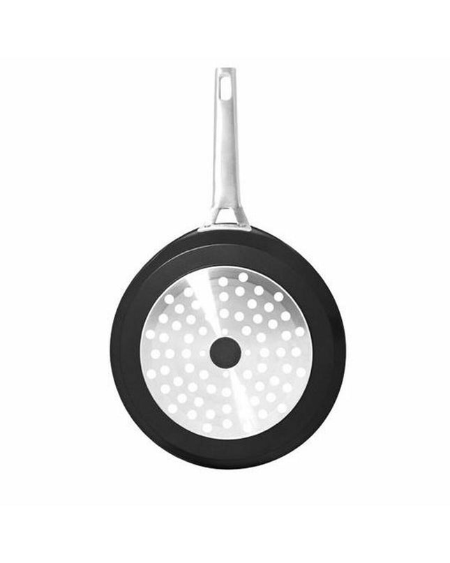 Valira 4643/25 black aluminium frying pan with 26 cm diameter, ideal for home cooking and kitchen use.
