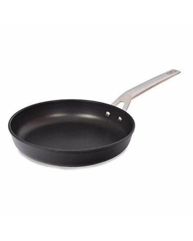 Valira Aire Ind aluminium frying pan in black metal, suitable for household cooking, with a smooth non-stick surface.