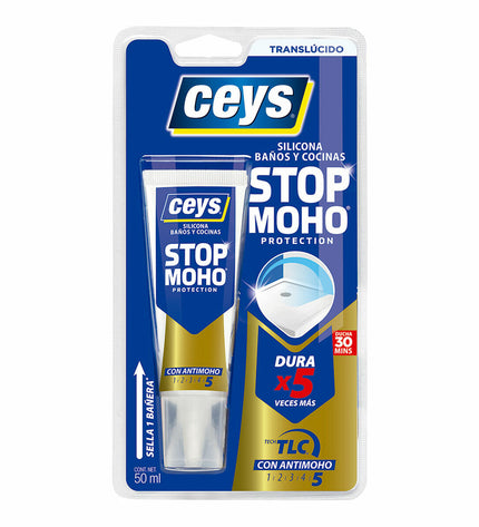 Ceys silicone 50ml mold remover gel for household cleaning, shown in a small tube with label and applicator tip.
