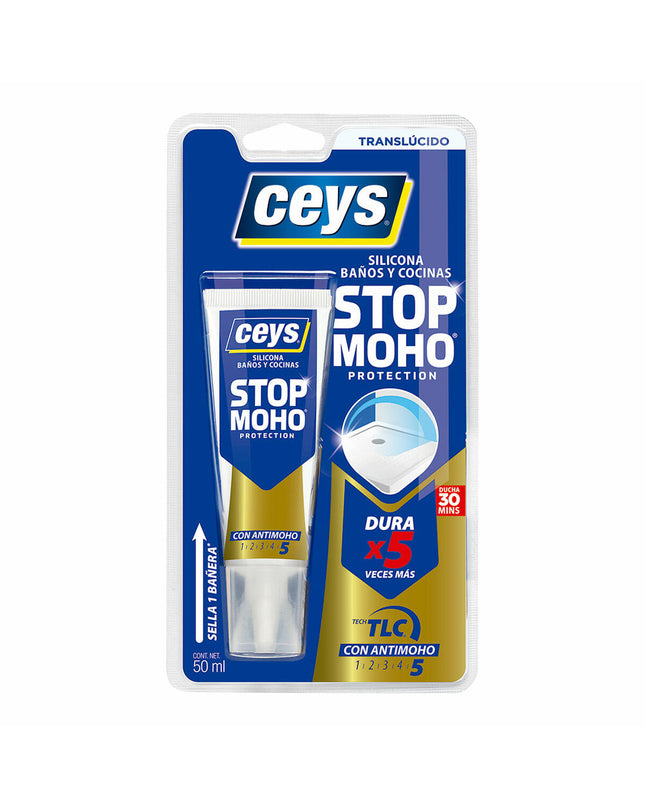 Ceys silicone 50ml mold remover gel for household cleaning, shown in a small tube with label and applicator tip.