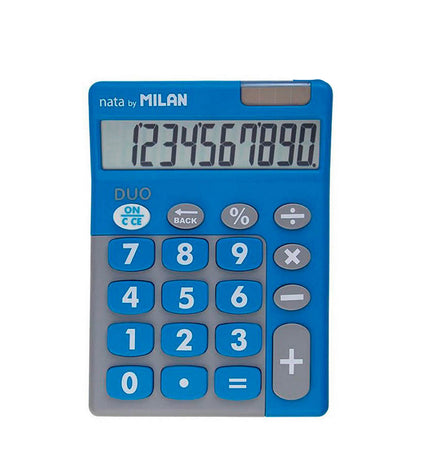Milan Duo calculator with PVC casing, office electronics and stationery, digital display, compact design for office use