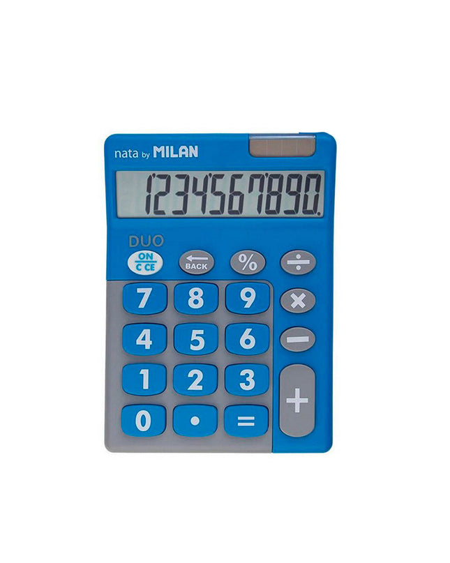 Milan Duo calculator with PVC casing, office electronics and stationery, digital display, compact design for office use