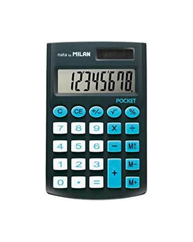 Milan Rekenmachine Nata PVC, compact office calculator with numeric keypad and display screen for office use.