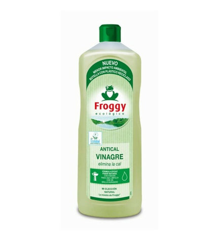 Frosch Antikalk cleaning product in 1L bottle, suitable for home and kitchen use, with label and cap visible.