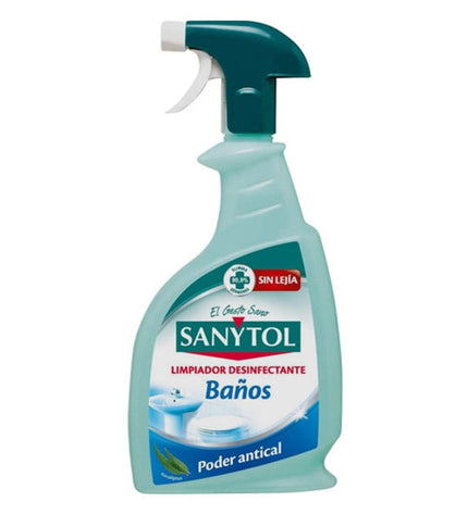 Sanytol Antikalk 750 ml cleaning spray bottle for household and kitchen use, designed to remove limescale and soap scum