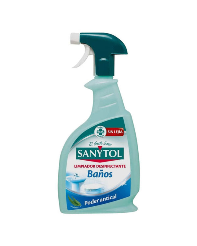 Sanytol Antikalk 750 ml cleaning spray bottle for household and kitchen use, designed to remove limescale and soap scum