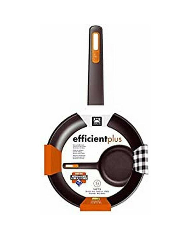 Black BRA EFFICIENT PLUS aluminum frying pan with a 28 cm diameter, suitable for efficient cooking in the kitchen.