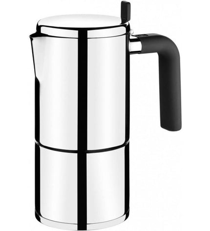 BRA BALI Italiaanse koffiekannetje in staal, 12-14 kopjes, 600 ml, ideaal voor huis en koken, perfect voor koffie en thee.