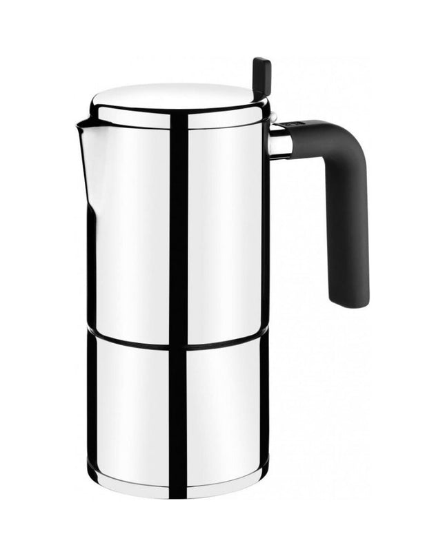 BRA BALI Italiaanse koffiekannetje in staal, 12-14 kopjes, 600 ml, ideaal voor huis en koken, perfect voor koffie en thee.
