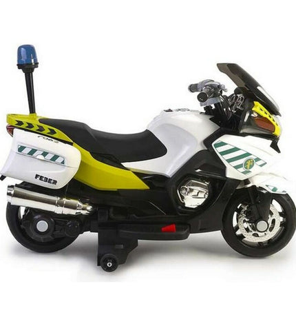 Feber elektrische kinder-scooter with handlebar and foot deck, colorful toy for outdoor play and fun riding.