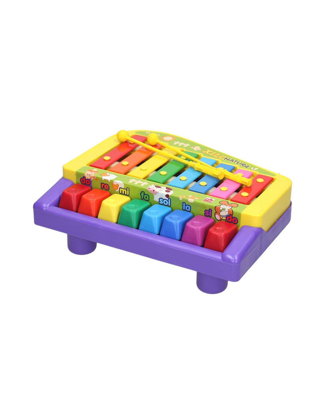 Reig Xilo Natura toy xylophone piano for children, colorful musical instrument with wooden bars and plastic keys.