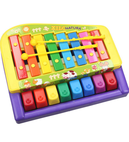 Reig Xilo Natura toy xylophone piano for children, colorful musical instrument with multiple bars and a wooden frame.