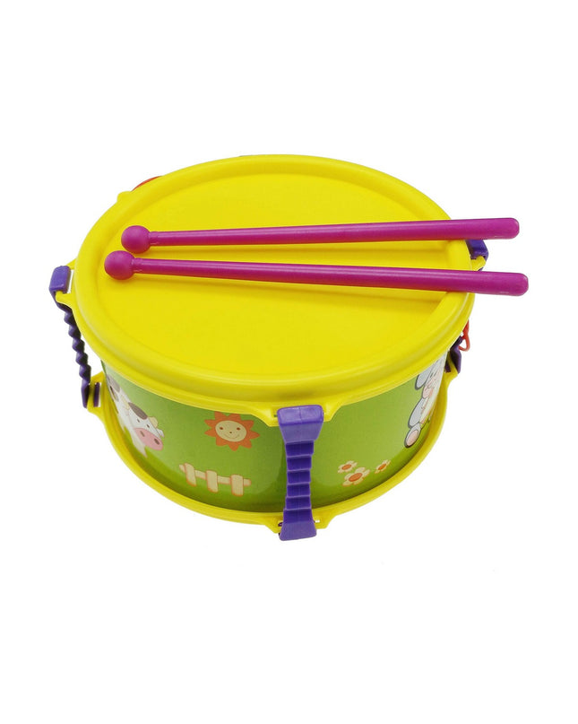 Reig Trommel Reig dieren 16 cm, colorful children's musical instrument with animal design, perfect for kids' play and percussion.