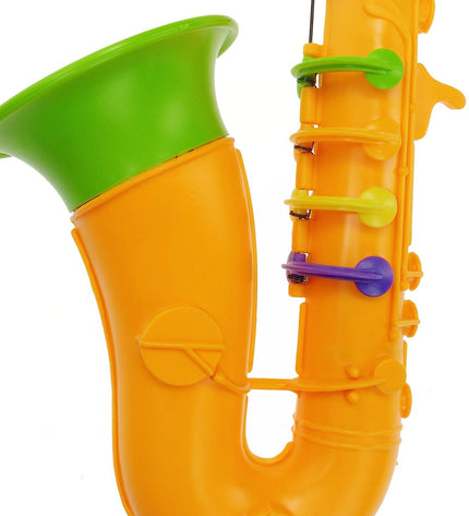 Reig music toy saxophone, 41 cm, colorful plastic instrument for children, designed for playful musical learning and fun.