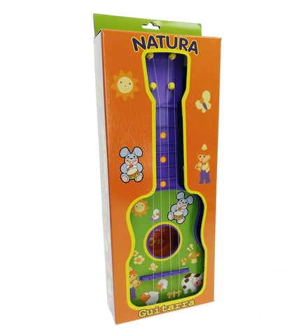 Colorful Reig kindergitaar toy, 36x15x4 cm, designed for children, with bright strings and playful appearance.