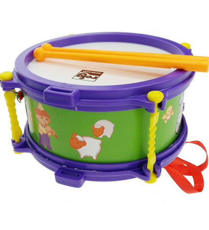 Reig music toy drum, 17 cm, children's musical instrument made of colorful plastic, perfect for kids' play and learning rhythm.