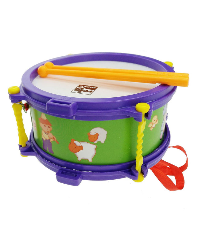 Reig music toy drum, 17 cm, children's musical instrument made of colorful plastic, perfect for kids' play and learning rhythm.