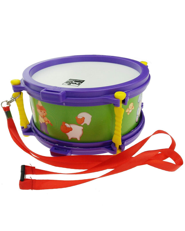Reig muziekspeelgoed reig trommel, 17 cm, colorful children's musical instrument with drum surface and playful design.