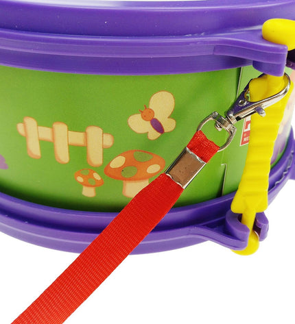 Reig muziek speelgoed voor kinderen, 17 cm houten trommel with colorful drumsticks, ideal for musical play and learning.