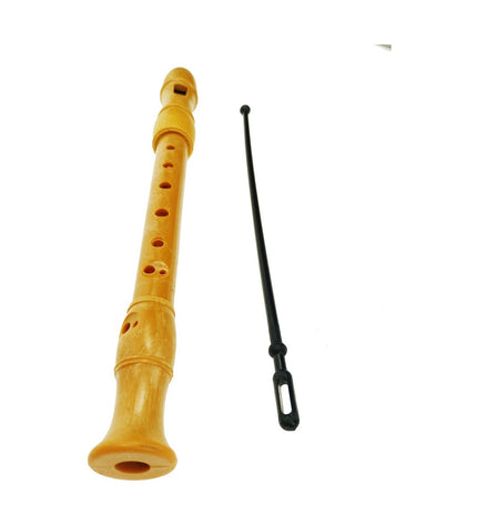 Colorful Reig toy recorder, a children's musical instrument in bright yellow with mouthpiece and finger holes visible.