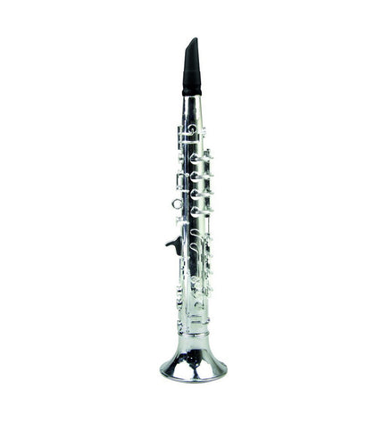 Colorful Reig toy clarinet for kids, made of plastic, with realistic keys and mouthpiece, designed for children’s musical play.