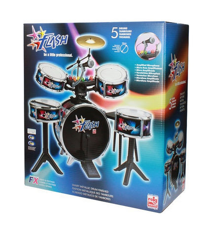 Reig plastic drum set for children, colorful toy percussion instrument with drumsticks, ideal for kids' music play and entertainment