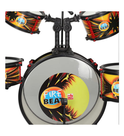 Reig Reig Fire Beat Fuego plastic drum toy for kids, colorful plastic percussion instrument for children’s music play.