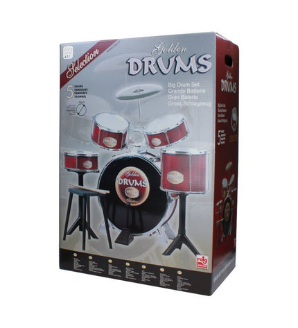 Reig plastic drums toy set, 83x82x55 cm, colorful children's musical instrument for play and music activities.