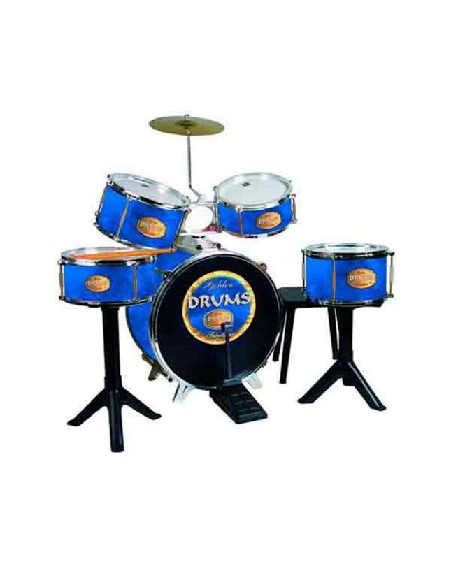 Golden Reig plastic drums for children, 75x68x54 cm, colorful toy percussion instrument for kids' music play and entertainment.